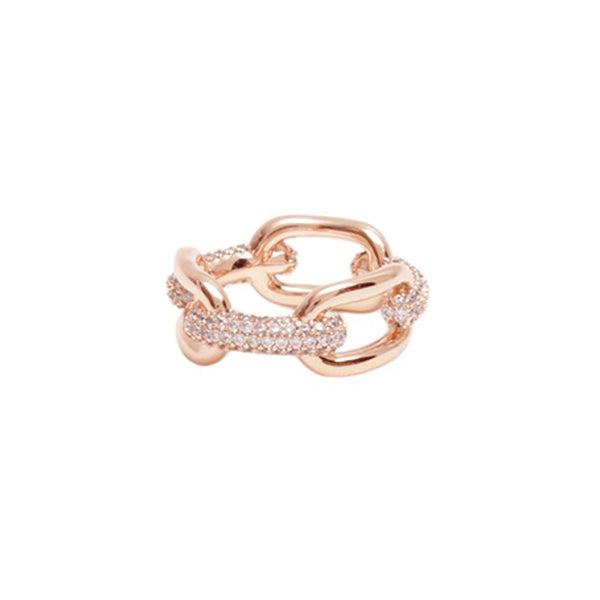 ダニエルウェリントン DANIEL WELLINGTON Crystal Link Ring 50 RG リング DW00400578 レディース メンズ 9号 ローズゴールド